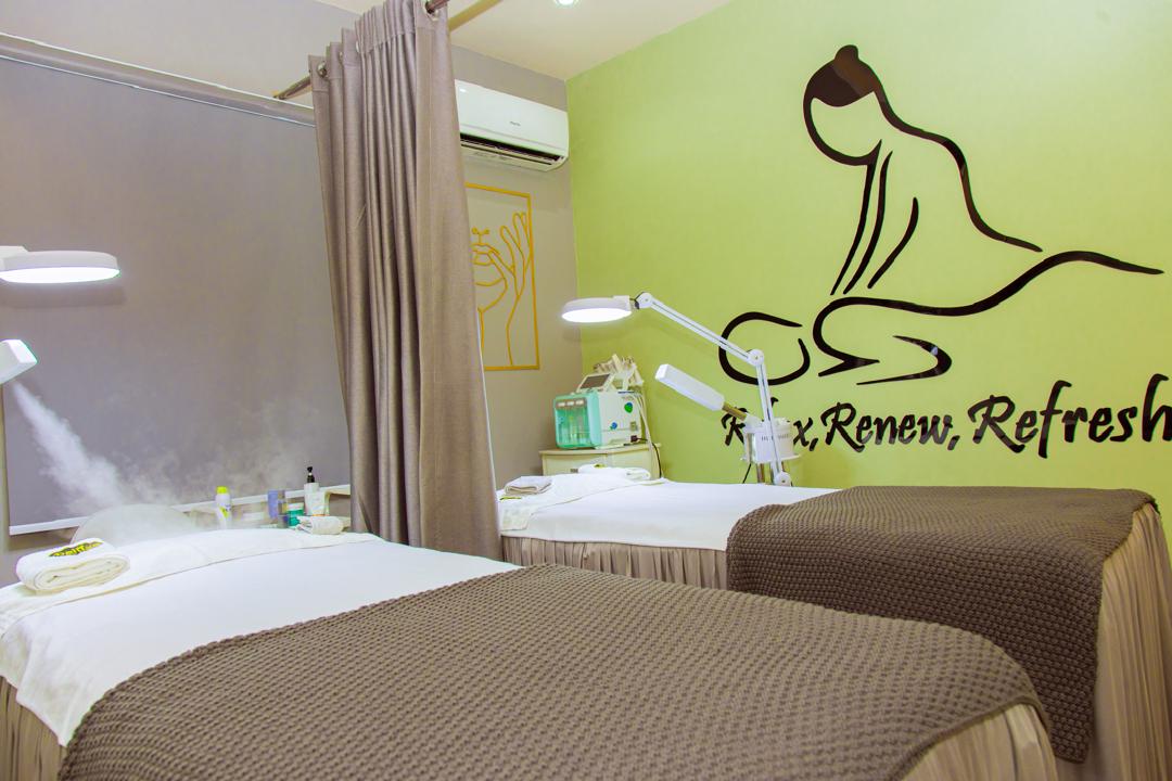 Spa treatment room